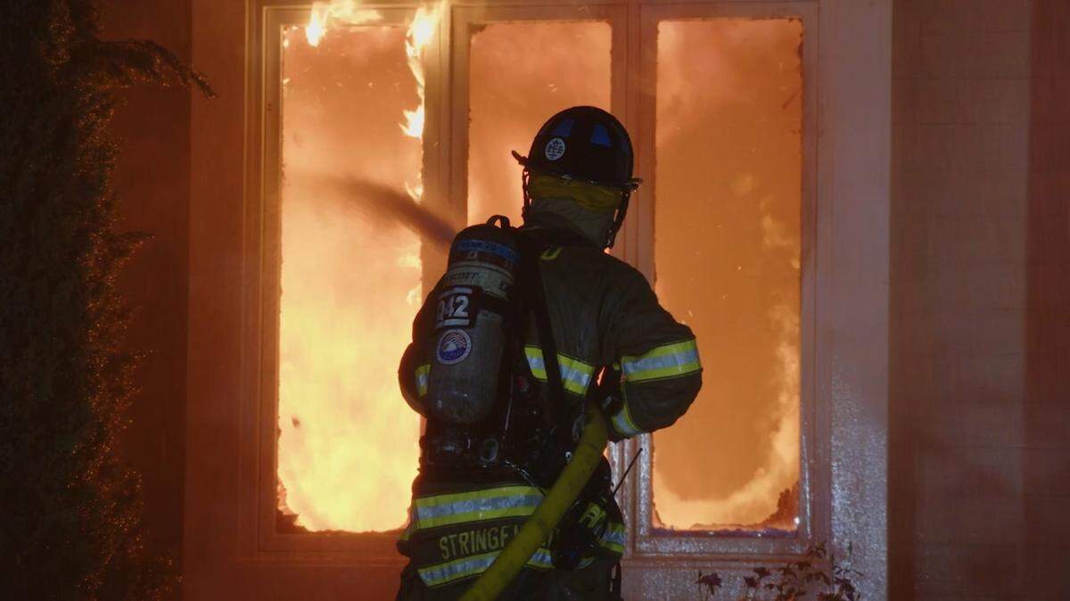 Fire investigators determined a lightning strike was likely to blame for a blaze that destroyed a home in Overland Park Thursday morning.