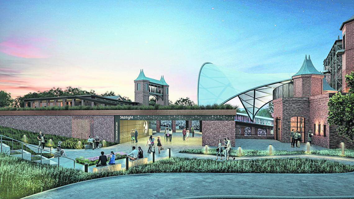 When complete, Starlight Theatre's $40 million capital campaign project will feature a canopy over its front 3,200 seats.