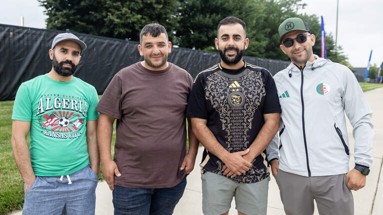 Fans gather at Rock Chalk Park to try to catch Algeria men’s soccer team practice