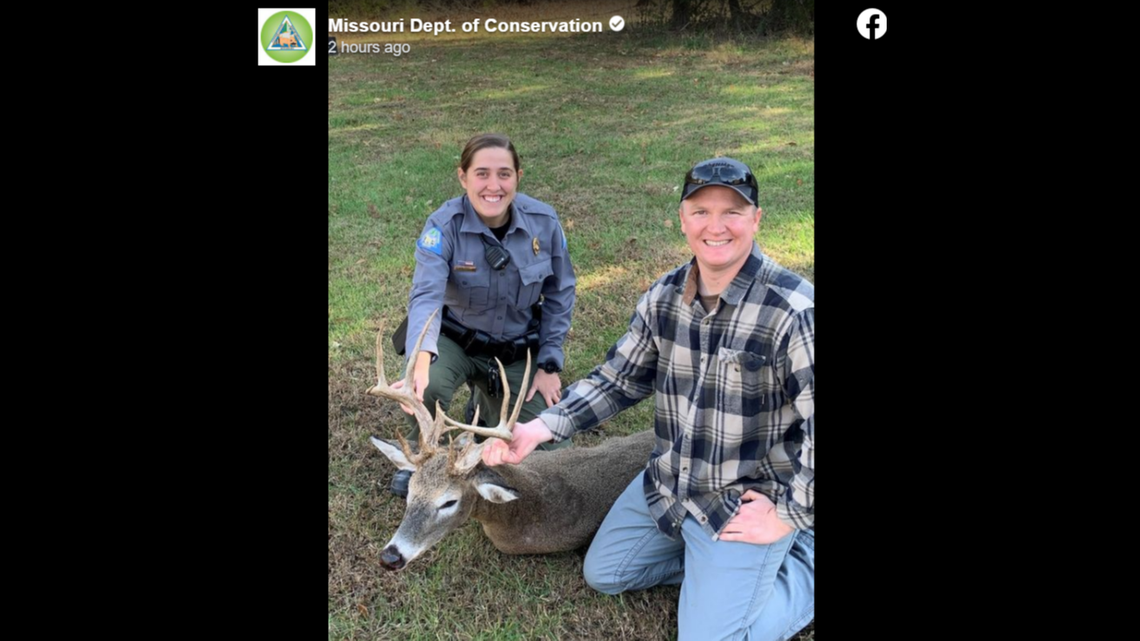 A Missouri hunter got a surprise after shooting what he thought was a 16-point buck.