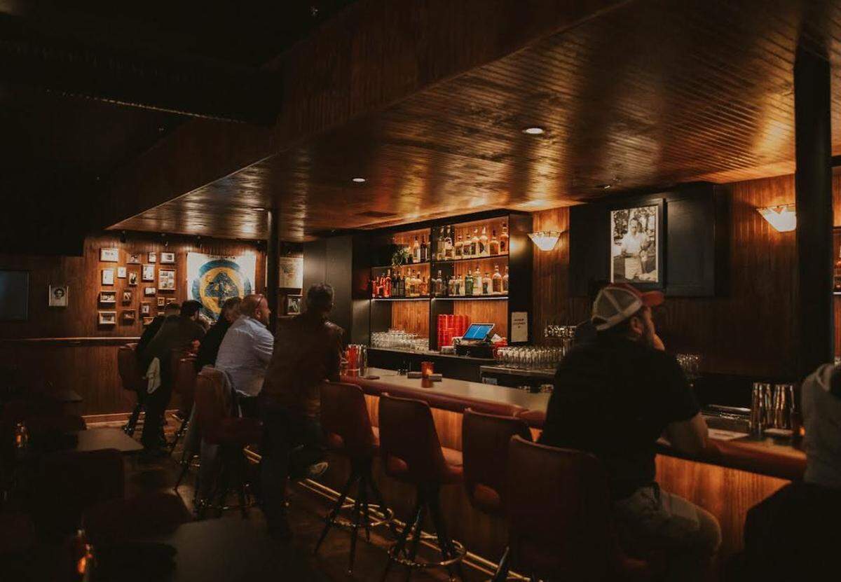 A preopening event at Jim’s Alley Bar in the Crossroads.