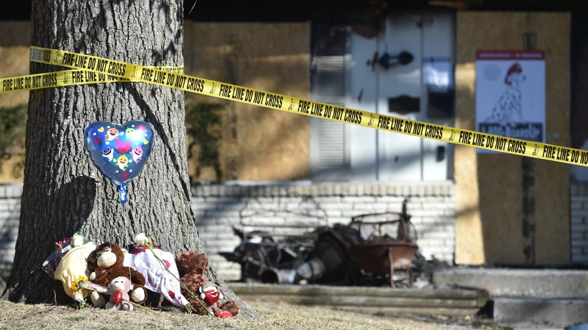 A house fire early Sunday, Feb. 13, 2022, left a baby dead at a home in the 10500 block of West 69th Terrace in Shawnee.