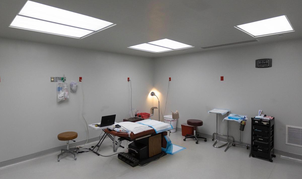 One of the operating rooms at the Trust Women clinic in Wichita. The clinic was once owned and run by Dr. George Tiller before he was shot and killed by an anti-abortion activist in 2009. The clinic reopened several years later and is still providing abortion services.