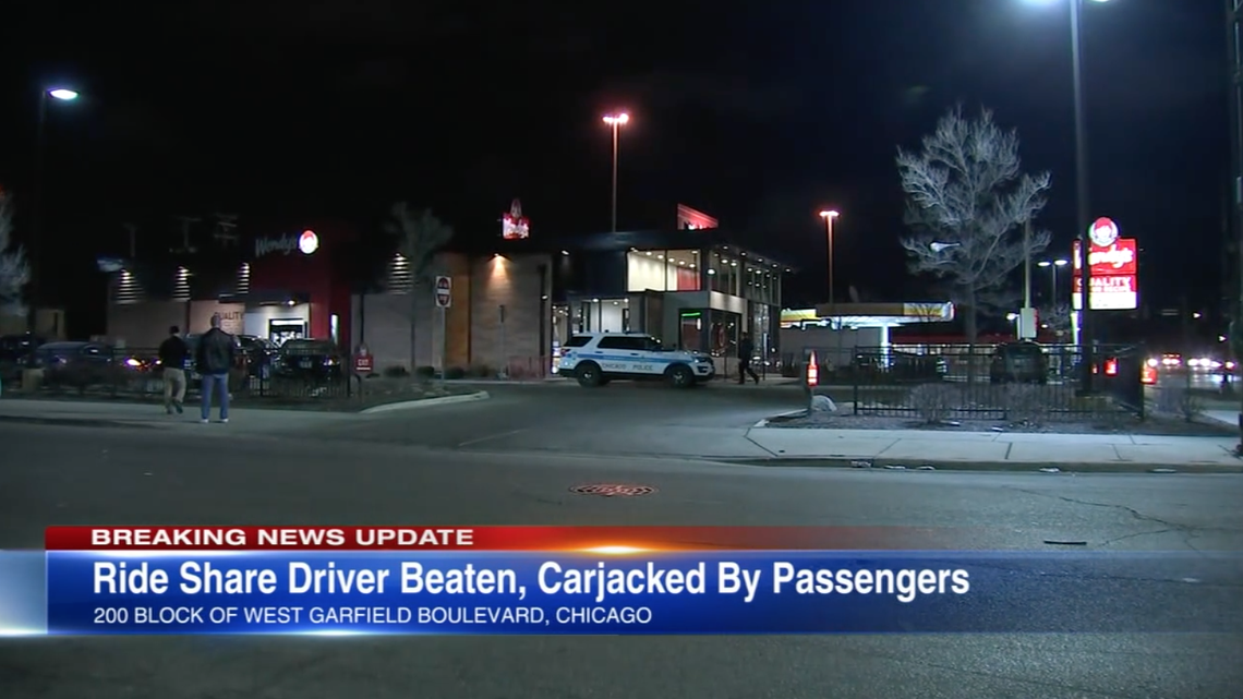 A Chicago rideshare driver was attacked and carjacked after telling passengers to not eat in his car, police say.