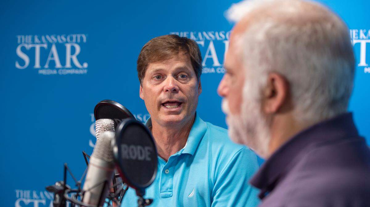 Blair Kerkhoff (left) is the host of The Star’s SportsBeat KC podcast. His guests have included columnist Vahe Gregoian.