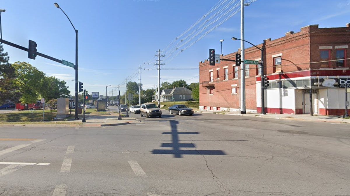 Kansas City, Kansas police were investigating after a pedestrian was fatally struck by a vehicle at the intersection of 10th Street and Central Avenue on Monday afternoon.