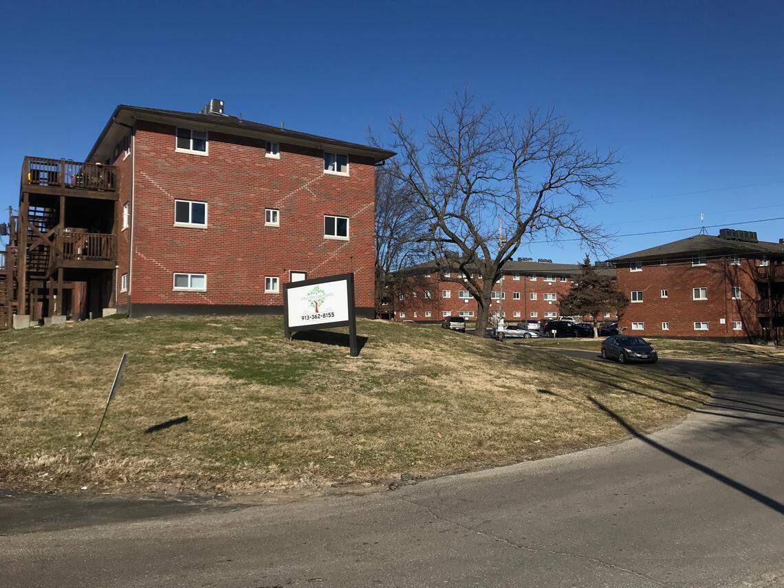 Two men were found shot and killed in the parking lot of a Kansas City, Kansas, apartment complex Monday night, police said.