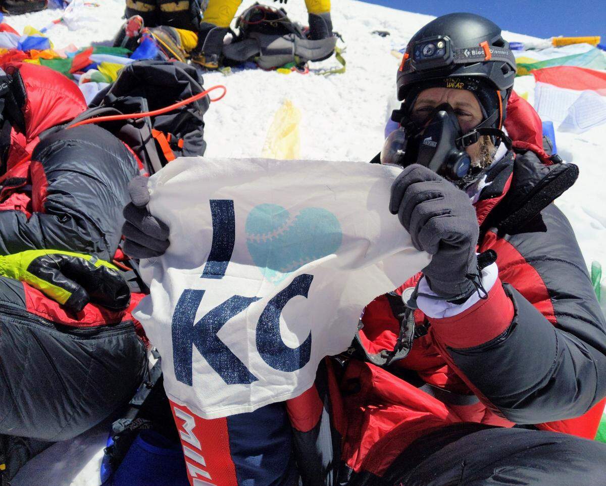 Thomas Becker represented Kansas City when he recently reached the summit of Mt. Everest.