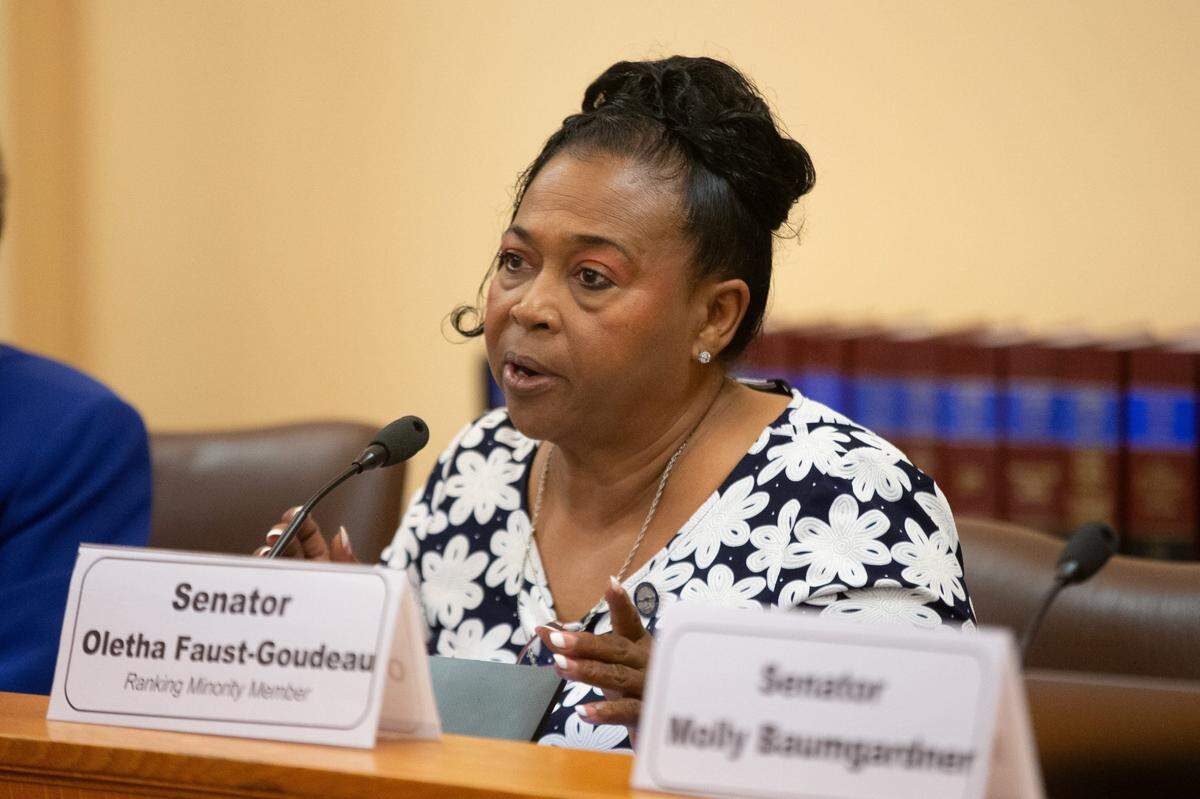 Sen. Oletha Faust-Goudeau, a Wichita Democrat.
