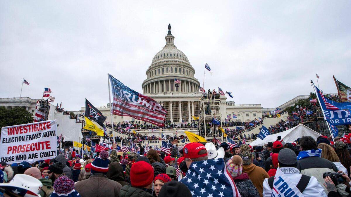 Insurrections loyal to President Donald Trump rally at the U.S. Capitol on Jan. 6, 2021, in Washington D.C.