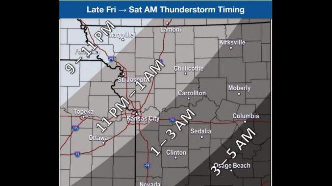 Weather forecast: Showers, thunderstorms in Kansas City area | Kansas ...