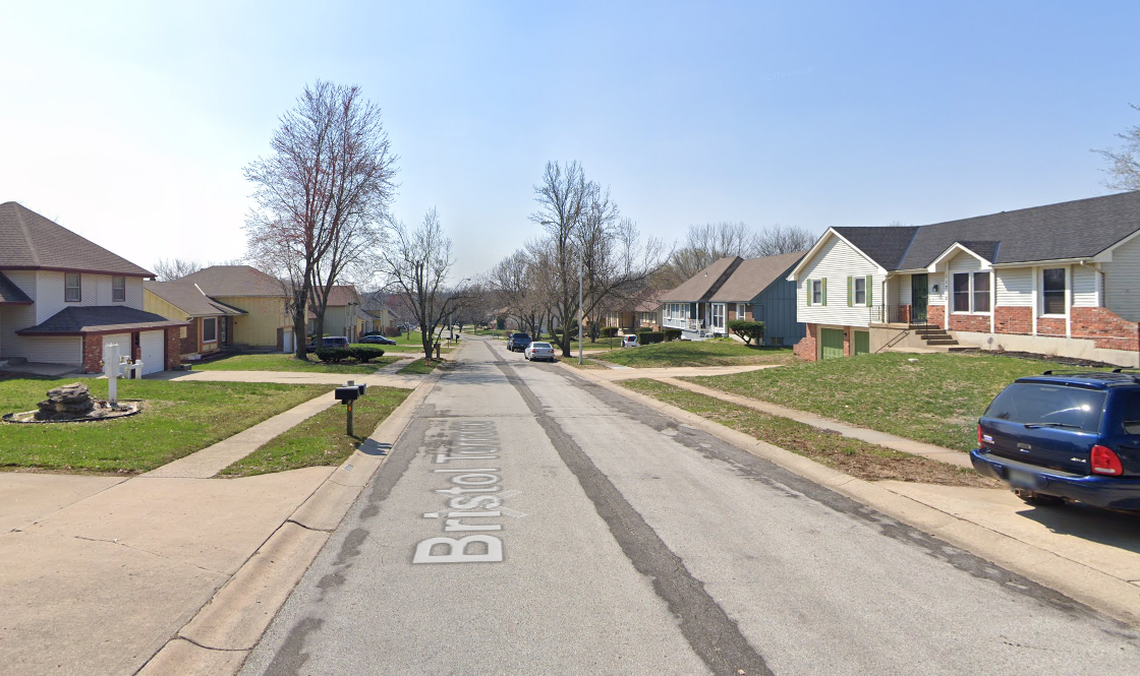 A Google Maps Street View image shows the neighborhood where the Kansas City Police Department used a flash-bang grenade while serving a search warrant. The department is settling a lawsuit over the raid.