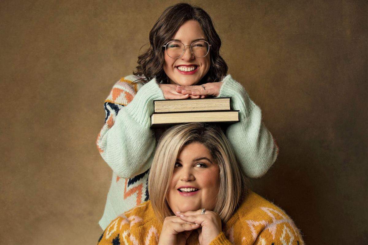 Sierra Simone, top, and Julie Murphy co-wrote “A Merry Little Meet Cute.” They also are best friends.