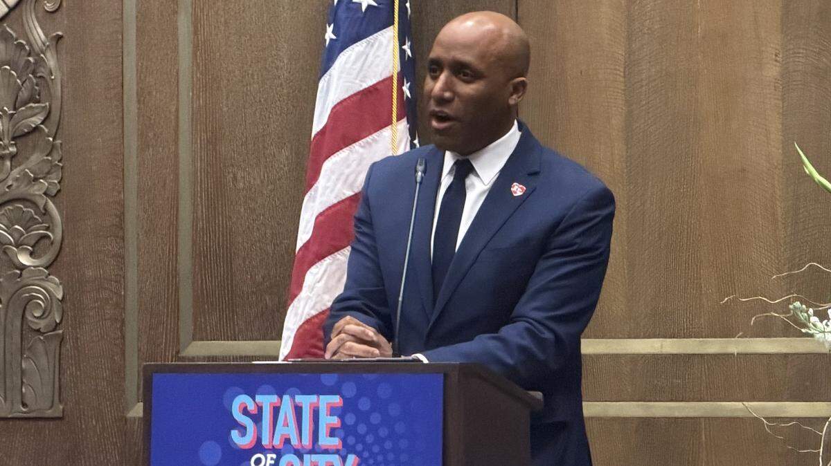 Kansas City Mayor Quinton Lucas on Wednesday vowed to strike a downtown stadium deal with the Kansas City Royals during his annual State of the City address