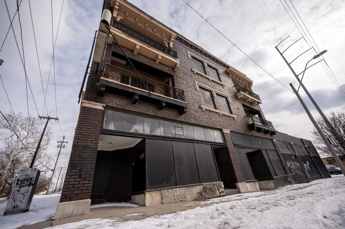 Bancroft Apartments building at 4301 Troost Ave., is pictured on Friday, Jan. 30, 2026, in Kansas City.