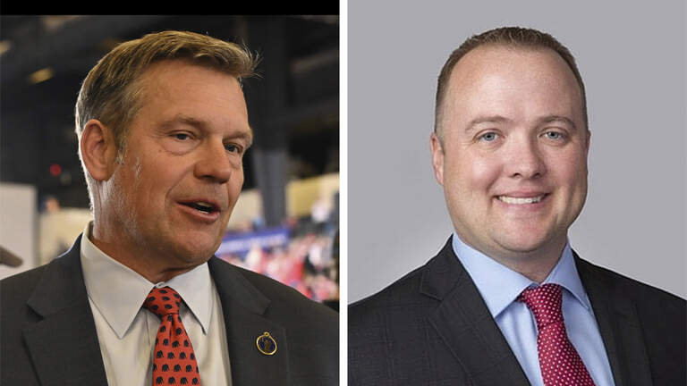 Kobach, Mann clash on crime, voter fraud in second Kansas attorney general debate