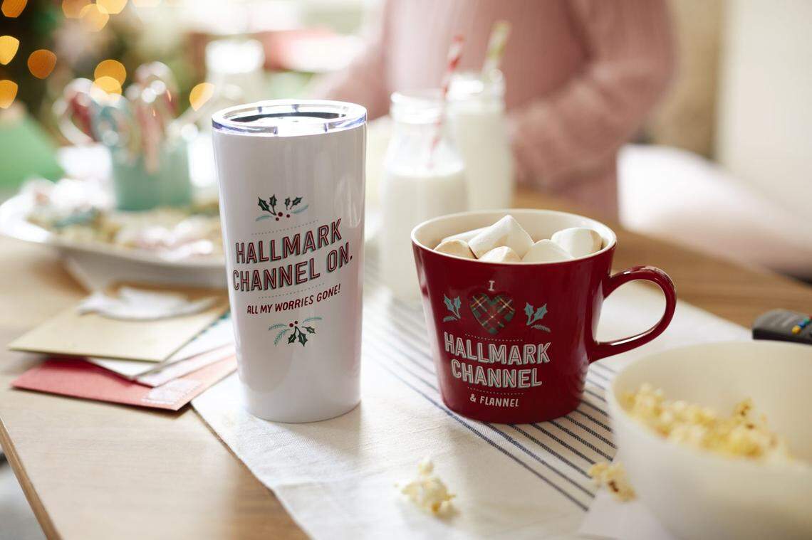 Hallmark Cards Inc. is feeding fans’ love of Christmas movies with a variety of products, including these mugs.