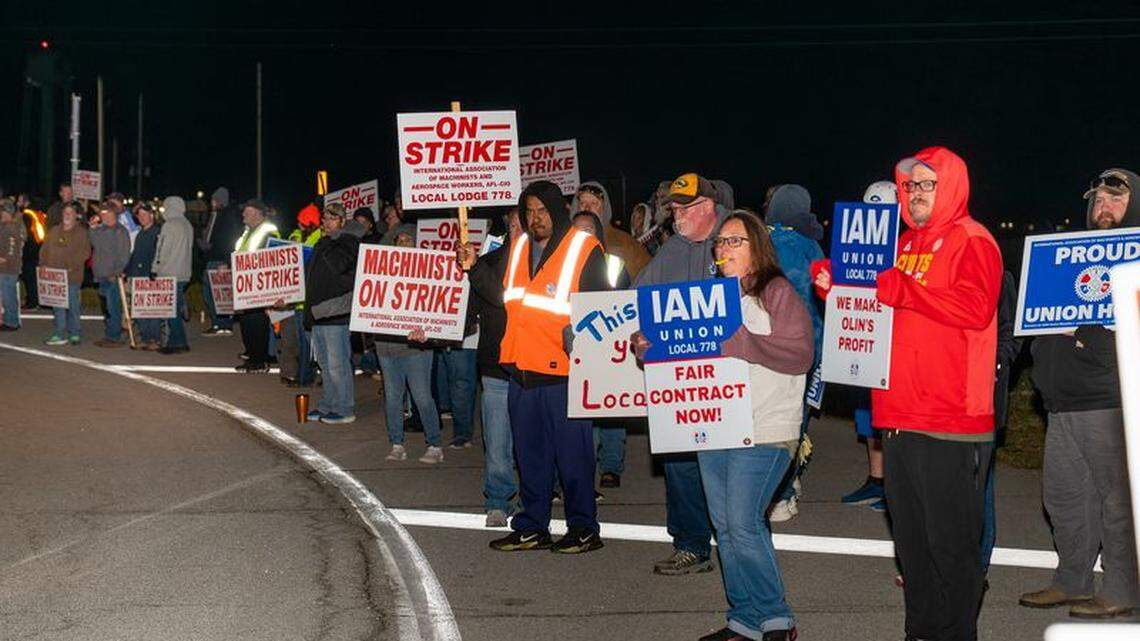 Union workers at Olin Winchester’s Lake City Army Ammunition Plant in Independence have been on strike since April 4 at midnight. Leaders say they are fighting for a “fair contract” with higher wages and a better work-life balance where employees are not required to work excessive mandatory overtime in some areas of the plant.