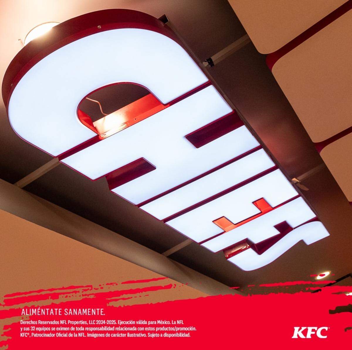 Even the lights say “Chiefs.”
