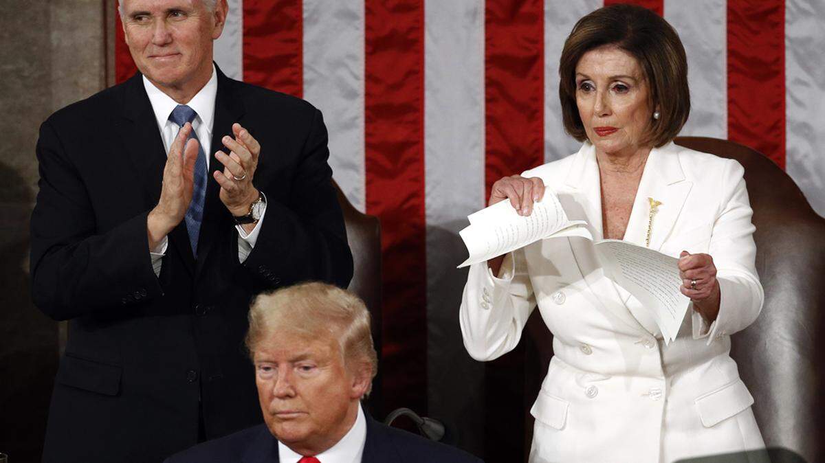 Sure, tearing up her copy of Donald Trump’s State of the Union address was a bit much.