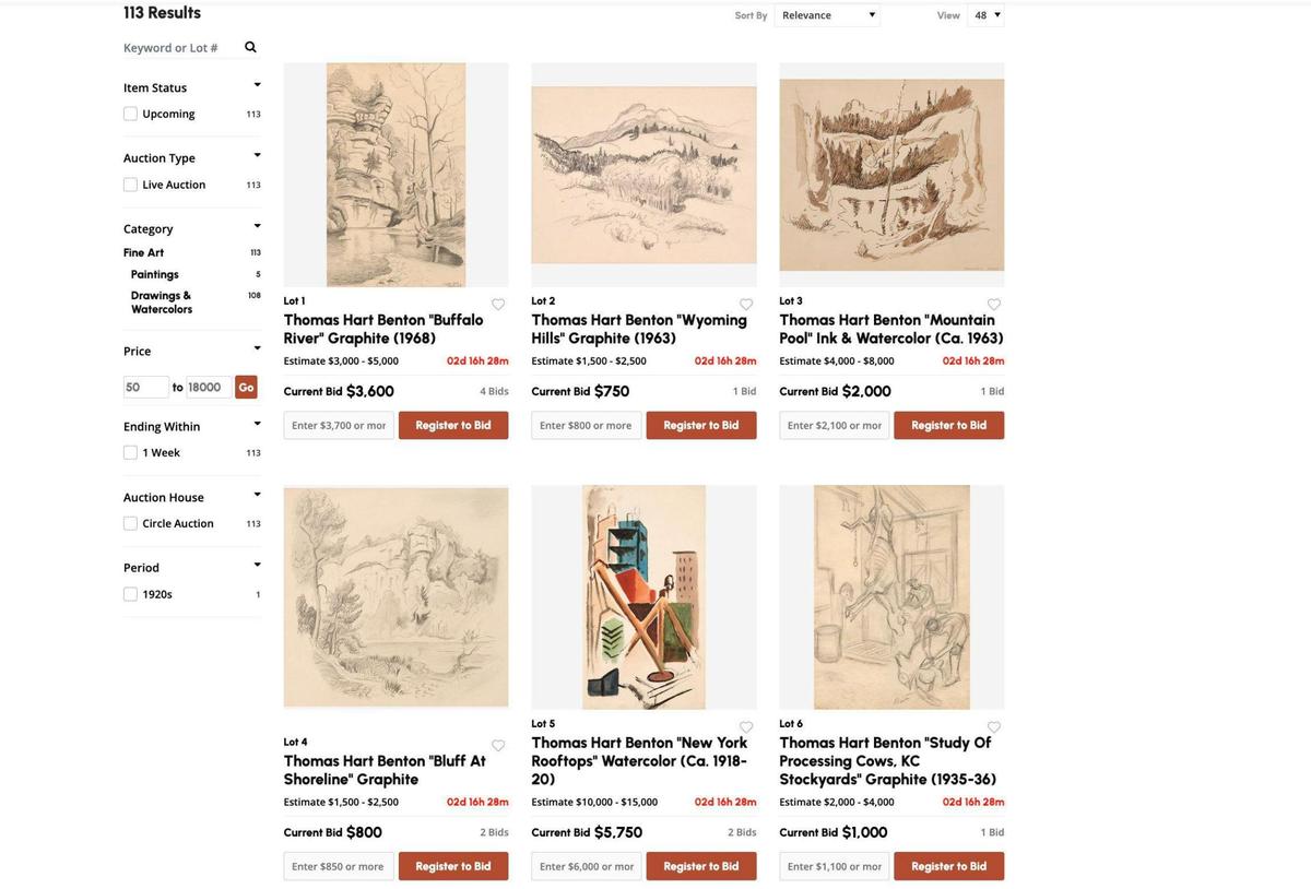 Artwork created by famed Kansas City artist Thomas Hart Benton is being auctioned off this week by Circle Auction in the Kansas City West Bottoms. The 113 pieces are from The Campanella Collection.