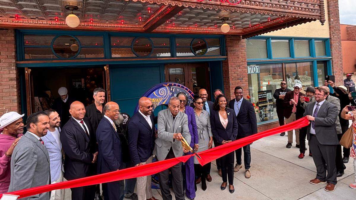 The Boone Theater was officially re-opened with a ribbon-cutting by U.S. Rep. Emanuel Cleaver. The full revitalized Historic 18th & Vine Jazz District pedestrian walk opens later this month