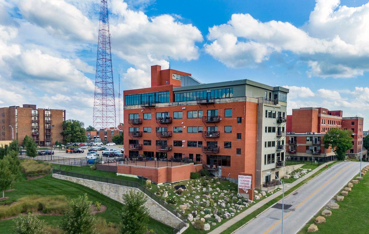 The Park Reserve Condominiums include the Yosemite building, left, Yellowstone, center, and the Grand Teton as seen from Wyandotte Street. The condominium complex is located on the old Trinity Lutheran Hospital campus near 29th Street and Baltimore Avenue in Kansas City.