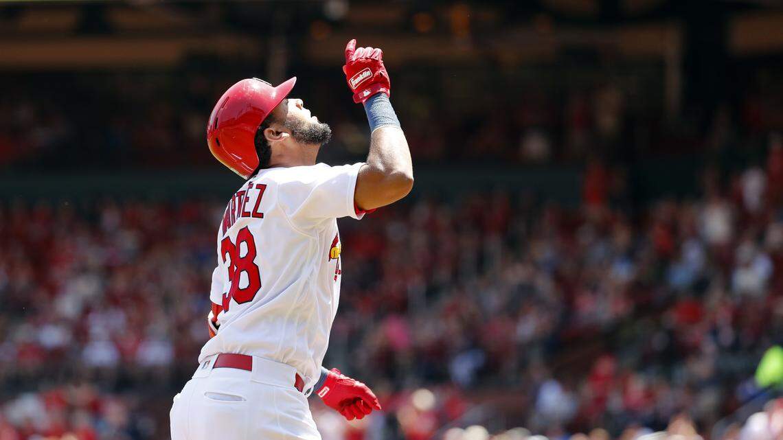 Now with the St. Louis Cardinals, Jose Martinez, formerly a member of the Royals organization, is flat-out raking.