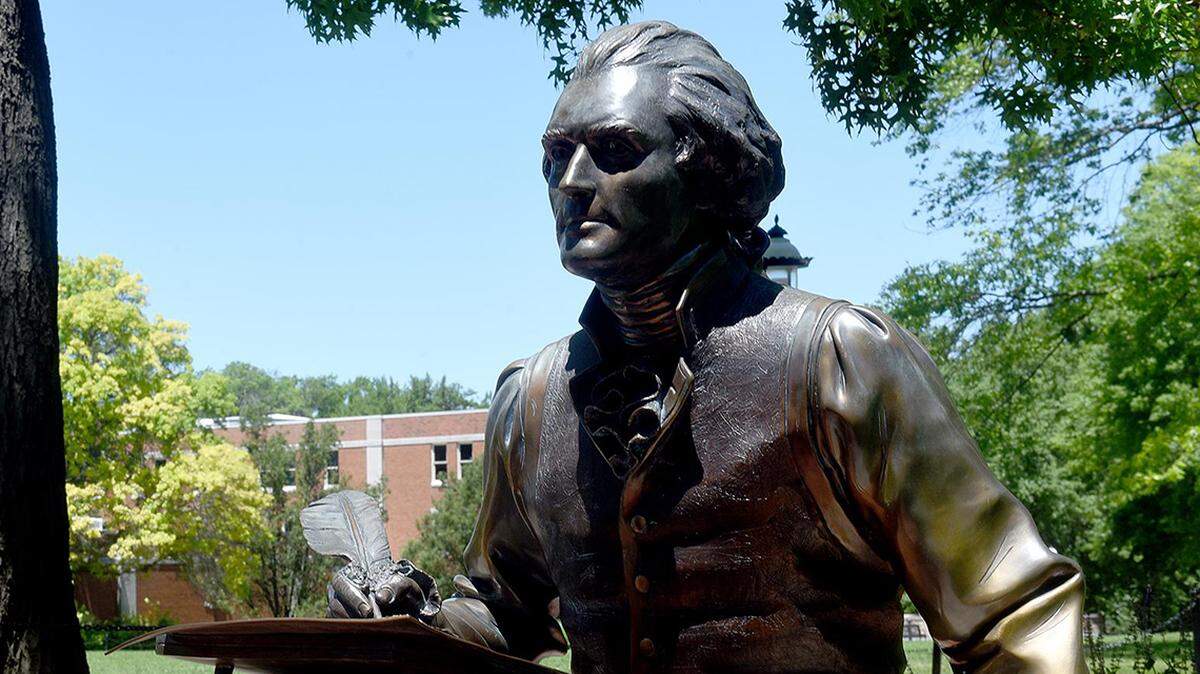 Thomas Jefferson took scissors to the Gospels to create his “Jefferson Bible,” removing the miracles and resurrection of Jesus.