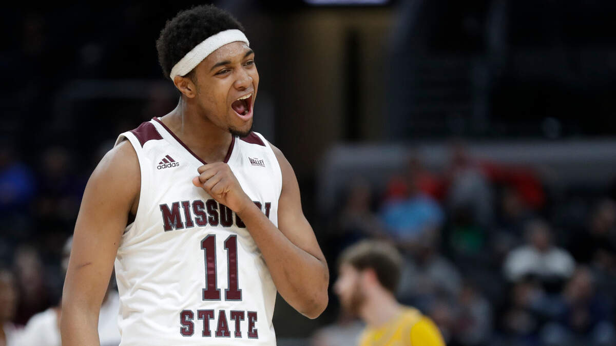 Isiaih Mosley, shown in a 2020 file photo while playing for Missouri State, is transferring to the Missouri Tigers.