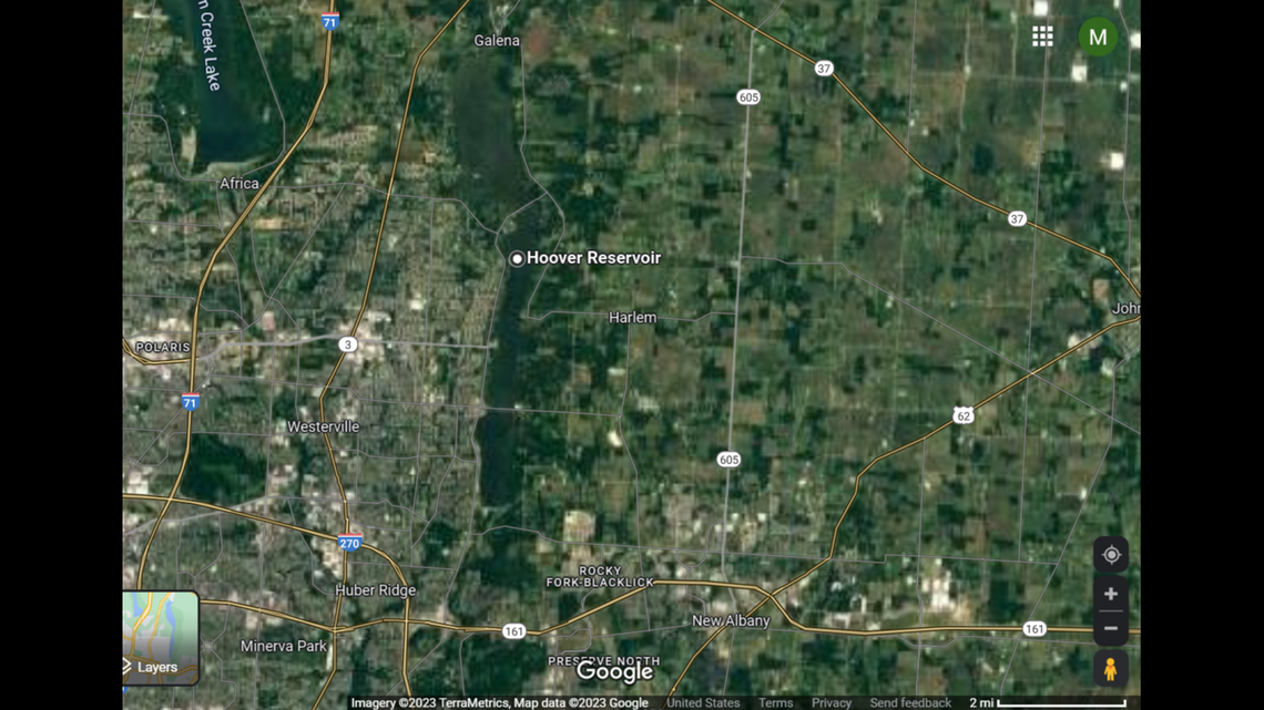 Ohio authorities are searching for a missing boater at Hoover Reservoir.