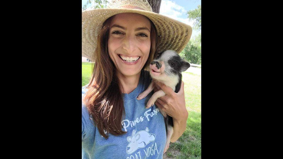Rebecca Pyle, 38, is known as Mommy Farmer to millions of adoring followers on TikTok. She operates Twin Pine Farms in the Grain Valley area and regularly posts about her life with about 60 barn yard animals.
