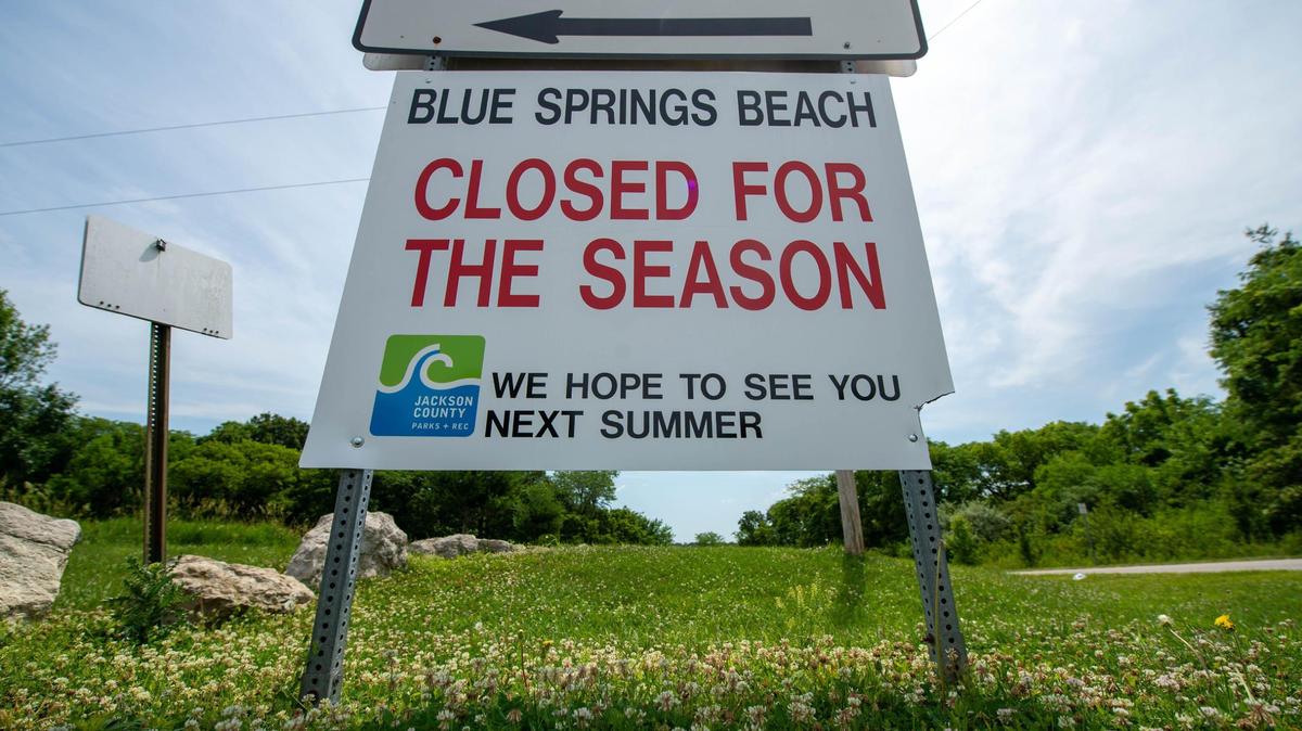 Because of a lifeguard shortage, Blue Springs Lake Beach is closed for now.