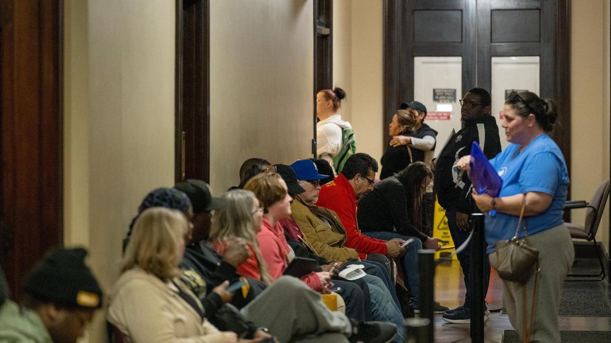 Last spring taxpayers waited in long lines to work with staff at the Jackson County Assessment office in Independence..