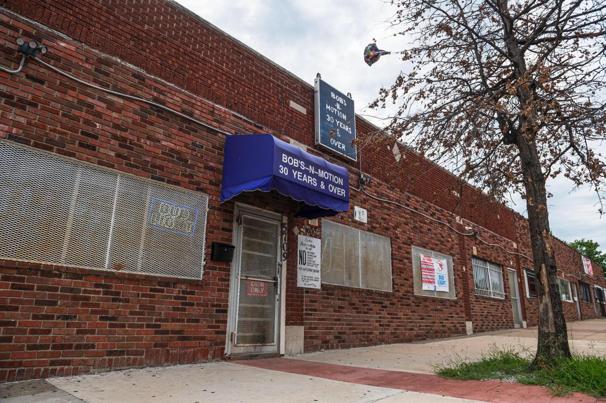 Bob’s N Motion sits empty and locked on Thursday, July 27, 2023, in Kansas City.