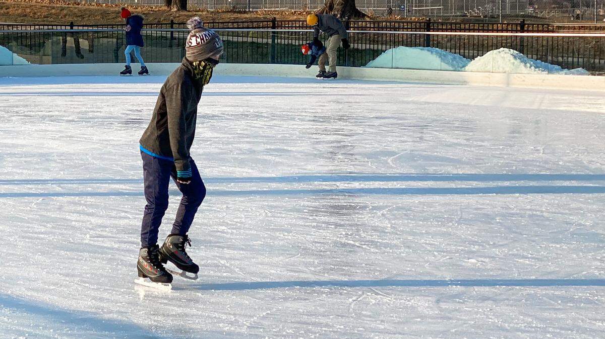 For the third season, the outdoor ice-skating rink in Lee’s Summit is open for public skating, pond hockey and learn-to-skate classes.