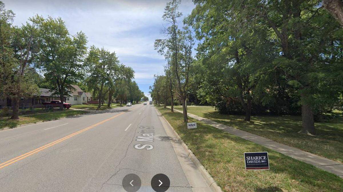 The 100 block of West 12th Street in Ottawa, Kansas, is seen in a Google Maps Street View image from 2022.