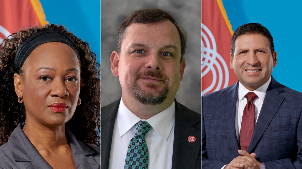 City manager candidates from left to right: Kimiko Gilmore, Pat Klein and Mario Vasquez