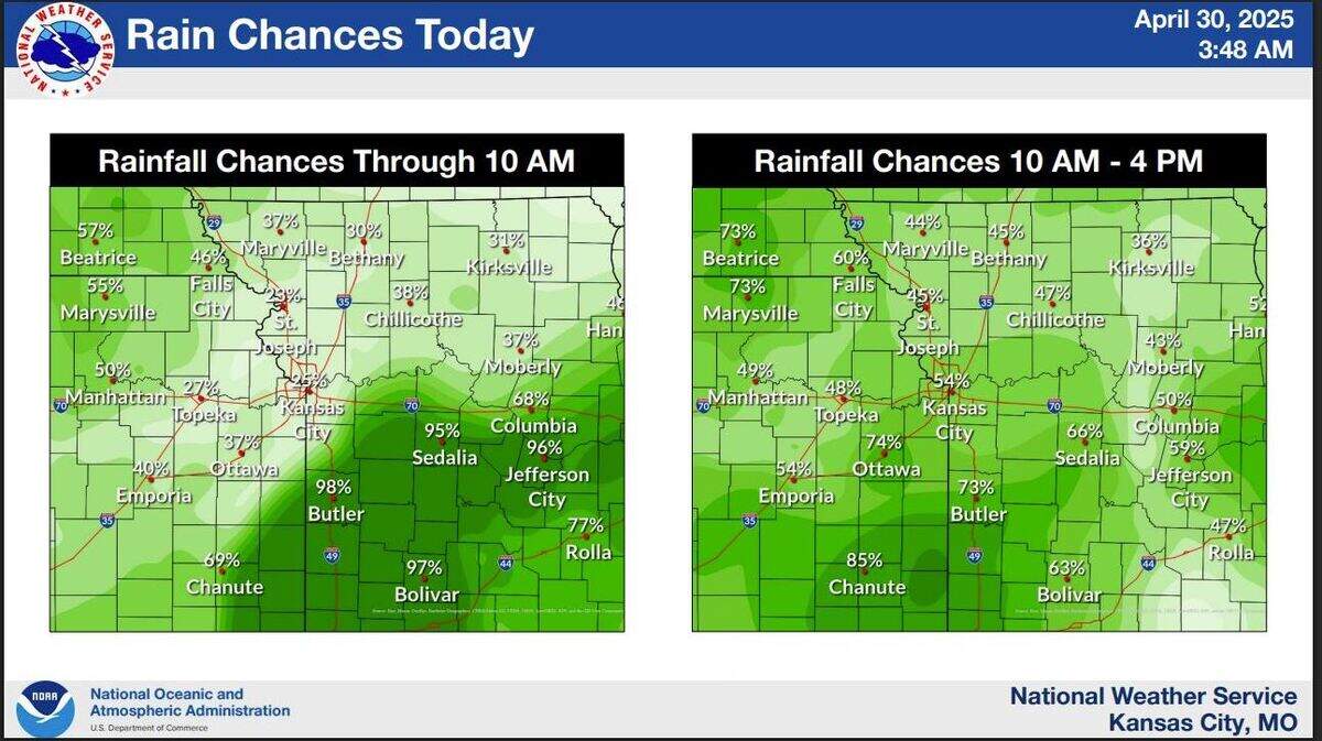 Kansas City rain forecast: Showers and stormy weather incoming | Kansas ...