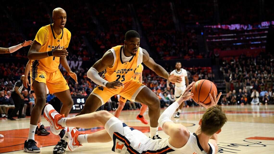 Kansas City Roos men’s basketball falls to 0-3 with blowout loss at No. 23 Illinois
