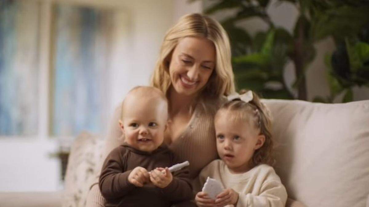 Brittany Mahomes with Bronze and Sterling.