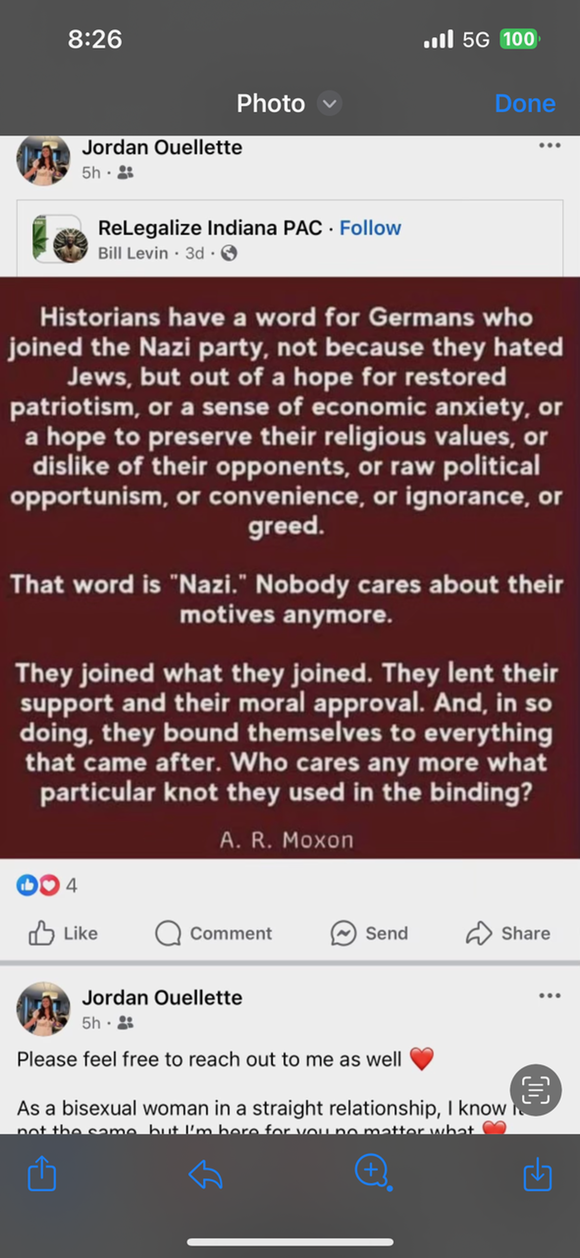 The prosecutor’s office said a social media post reposted by the deputy compared voters of President-elect Donald Trump to the Nazi Party.