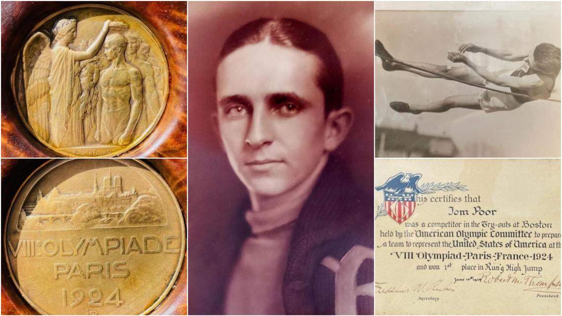Former KU high jumper Tom Poor, known as “The Kansas Grasshopper,” competed at the 1924 Paris Olympics.