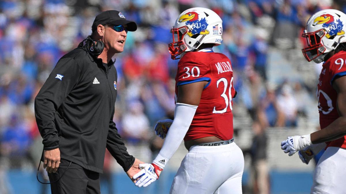 Kansas coach Lance Liepold and the 19th-ranked Jayhawks lost for the first time this season on Saturday. The 17th-ranked TCU Horned Frogs won by a touchdown, 38-31, at Booth Memorial Stadium in Lawrence, Kan.