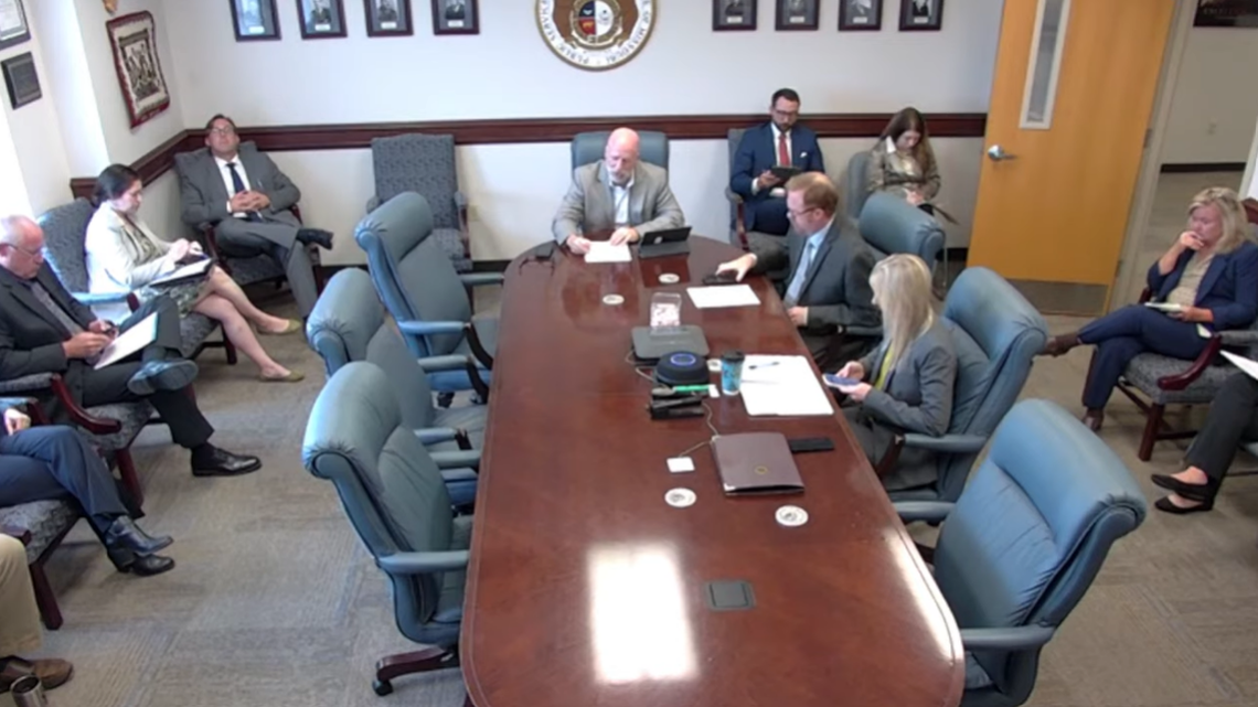 The Missouri Public Service Commission, which regulates investor-owned utility monopolies in the state, meets to discuss recent updates in Evergy’s time-of-use rate case on Thursday, Sept. 21, 2023.