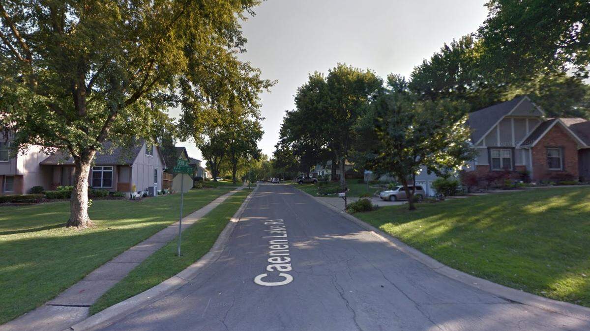 Lenexa police were called to an armed disturbance at a Caenen Lake Road home Thursday afternoon, though police later said it appeared they received a false report and found no evidence of a crime. This is a Google Maps view of the area from 2015.
