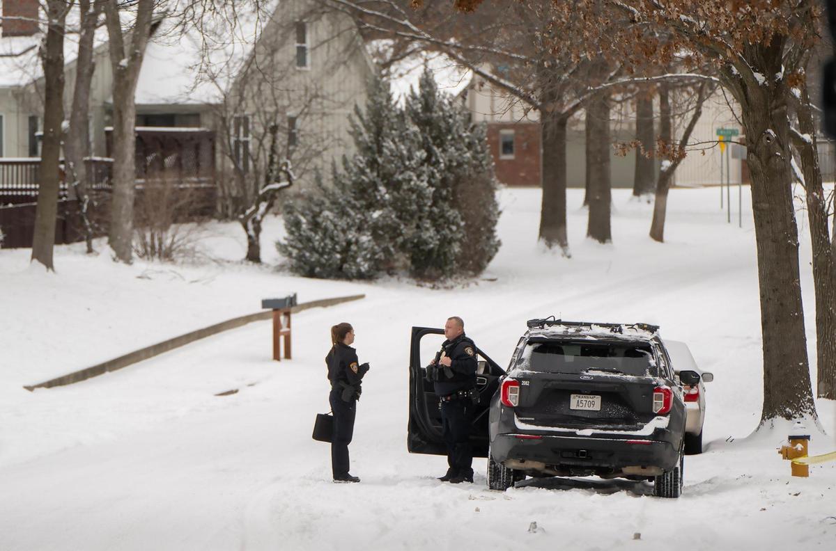 Lenexa Police were on the scene where two women were found dead at a home in the 15400 block of W. 90th St., on Wednesday, February 12, 2025.