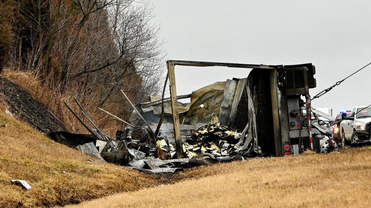 A fatal crash Friday morning, March 18, 2022, in Kansas City, Kansas, left at least one person dead and has shut down all lanes of Interstate 70, police said.