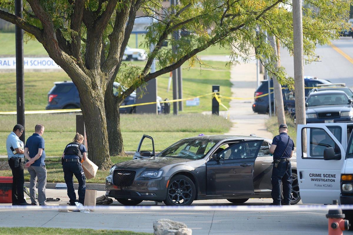 A boy was fatally shot and two adults were in stable condition after a triple shooting into a vehicle Monday afternoon in Kansas City, police said. A gray car was parked near the fire station at Indiana Avenue and 32nd Street with multiple bullet holes. The driver drove to the fire station and said they needed help.