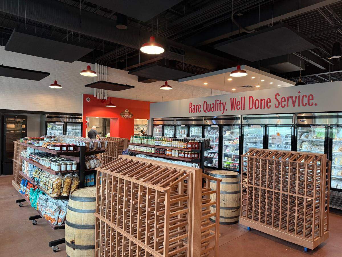 New York Butcher Shoppe has a grab-and-go section for frozen entrees, wine and more.